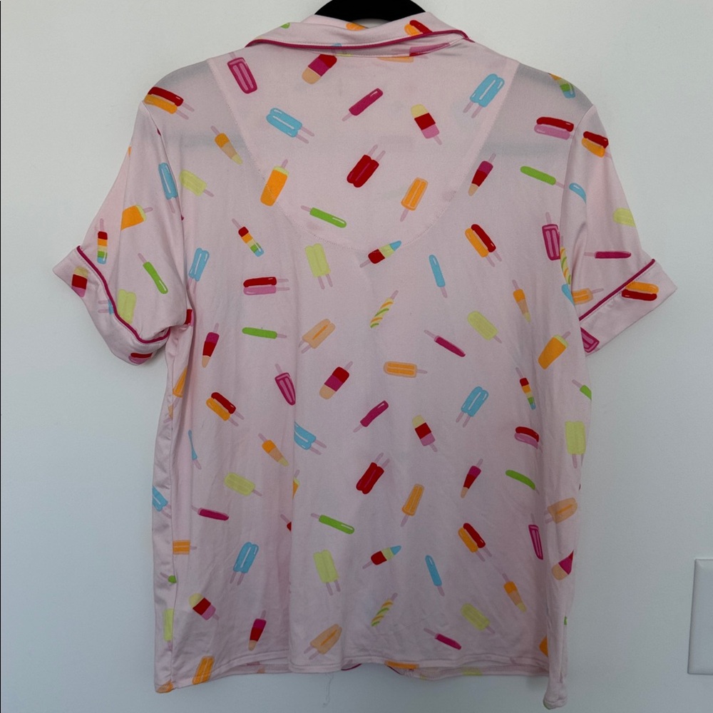 Kate Spade Pink Popsicle Print Pajama Top - Size S - Picture 6 of 7